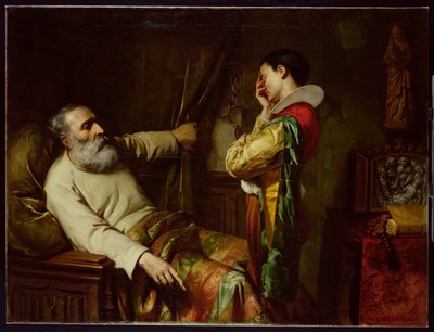 Gli ultimi momenti di Cristoforo Colombo (1450-1506) 1870 da Claude Jacquand